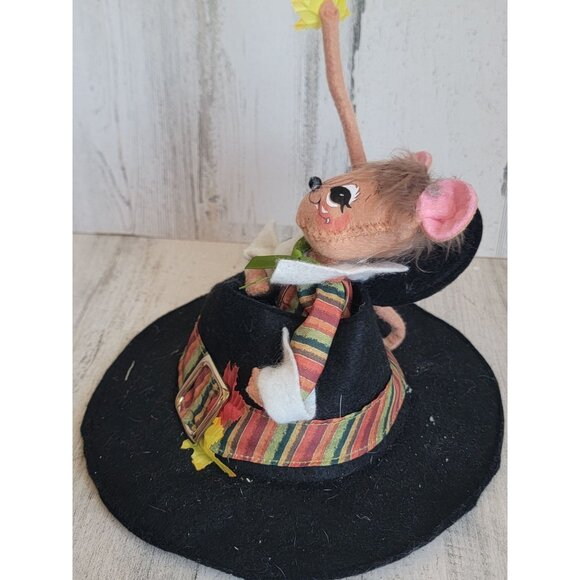 Annalee Thanksgiving Harvest Pilgrim hat centerpiece - Picture 6 of 8